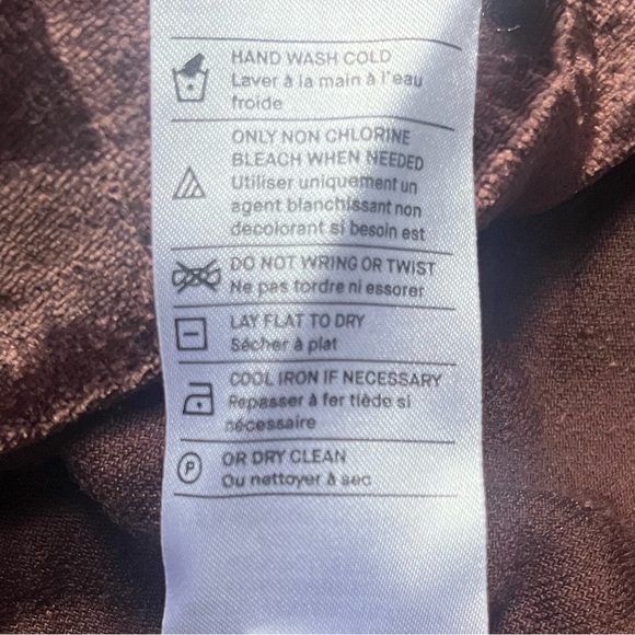 Vince Brown Velvet Velour 3/4 Sleeve Crew Neck Top Winter Fall Work Party Size M - Picture 5 of 9